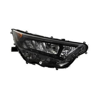 ( OE ) Toyota RAV4 19-20 Passenger Side Black Bezel LED Headlights (Not Fit Hybrid) - Low Beam-LED ; High Beam-LED ; Signal-7444NA(Included) - OEM Right