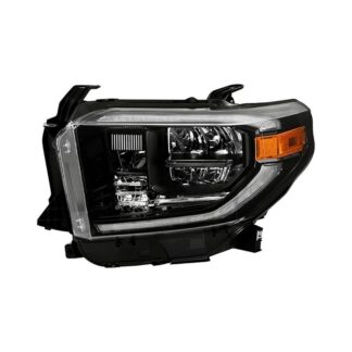 ( OE ) Toyota Tundra 18-20 (Fit LED Headlights Model only) OEM Style Headlights - Low Beam-LED ; High Beam-LED ; Signal-7444NA(Included) - Black Left