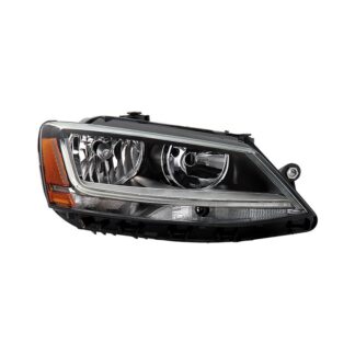( OE ) VW Jetta 17-18 w/LED DRL only Halogen Headlights - Low Beam-H7(Not Included) ; High Beam-H7(Not Included) ; Signal-1156A(Not Included) - OE Right