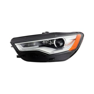 ( POE ) Audi A6 12-18 Xenon HID non AFS Projector LED DRL Headlights - Low Beam-D3S(Not Included) ; High Beam(Not Included) ; Signal-PSY24W(Included) - OE Left