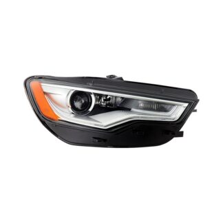 ( POE ) Audi A6 12-18 Xenon HID non AFS Projector LED DRL Headlights - Low Beam-D3S(Not Included) ; High Beam(Not Included) ; Signal-PSY24W(Included) - OE Right