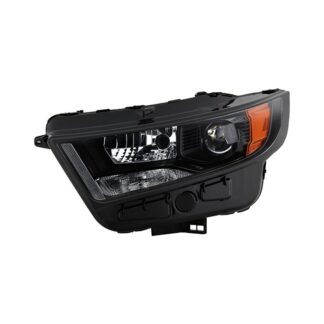 ( POE) Ford Edge Sport 15-18 Xenon HID Headlight -Low Beam: D3 – High Beam: HB3(Included) – Signal: 7440A (Included)- Black – OE Black Left