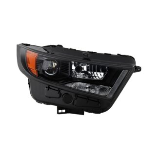 ( POE) Ford Edge Sport 15-18 Xenon HID Headlight -Low Beam: D3 – High Beam: HB3(Included) – Signal: 7440A (Included)- Black – OE Black Right