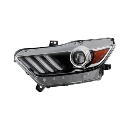 ( POE ) Ford Mustang 15-17 Xenon HID LED DRL Projector Headlights - Low Beam-D3S(Not Included) ; High Beam-D3S(Not Included) - OE Left