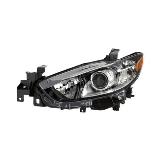 Mazda 6 14-17 4Dr Halogen Models Only Driver Side Projector Headlights - Low Beam-H11(Included) ; High Beam-HB3(Included) ; Signal-7440A(Included) - OE Left