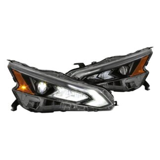 ( OE ) Nissan Altima 19-20 4Dr w/High Beam Assist Full LED Projector Headlight - OE SET