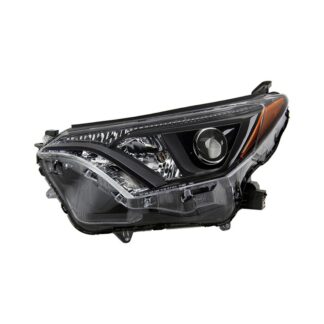 ( OE ) Toyota RAV4 16-18 (Adventure Model only) Driver Side Halogen Headlight - Low Beam-9012(Included) ; High Beam-9012(Included) ; Signal-7444NA(Included) - OE Black Left