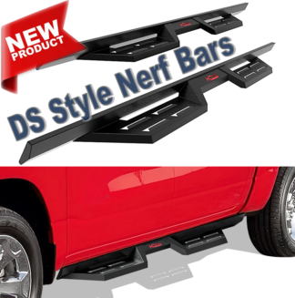 DS Style Nerf Bars | Carbon Steel - Matte Black