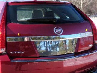 Stainless Rear License Trim 2Pc Fits Cadillac CTS Sport Wagon LB50251 QAA