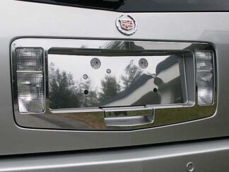 Stainless License Plate Surround 3Pc Fits 2004-2009 Cadillac SRX LPS44260 QAA