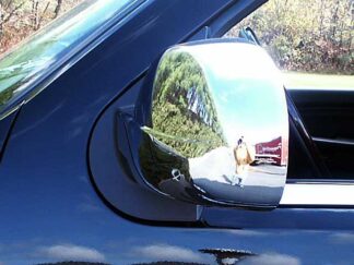 Chrome ABS plastic Mirror Cover 2Pc Fits Cadillac Chevrolet GMC MC47196 QAA