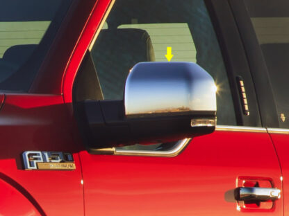 Chrome ABS plastic Mirror Cover 2Pc Fits 2015-2020 Ford F-150 MC55307 QAA