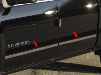 Stainless Steel Molding Insert 4Pc Fits 2014-2018 Chevy Silverado MI54184 QAA