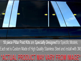 Stainless Steel Pillar Trim 10Pc Fits 2002-2005 BMW 3 Series PP25909 QAA
