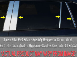 Stainless Steel Pillar Trim 8Pc Fits 2000-2006 BMW X5 PP25951 QAA
