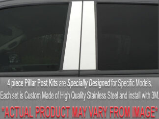 Stainless Steel Pillar Trim 4Pc Fits 2001-2006 Chrysler Sebring PP41780 QAA