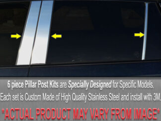 Stainless Steel Pillar Trim 6Pc Fits 2001-2006 Chrysler Sebring PP41781 QAA