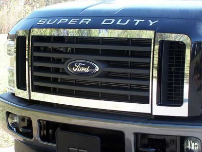 Stainless Steel Grille Accent 6Pc Fits 2008-2008 Ford Super Duty SG48320 QAA