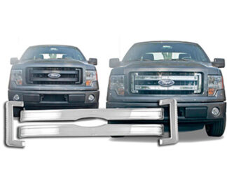 Chrome ABS plastic Grille Overlay 4Pc Fits 2013-2014 Ford F-150 SGC53308 QAA