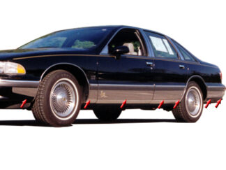 Stainless Rocker Panel Trim 14Pc Fits 1993-1997 Chevrolet Caprice TH33175 QAA