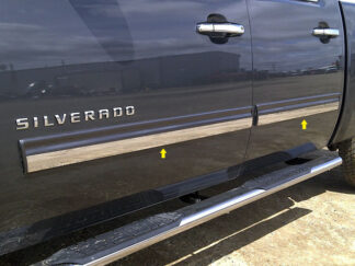 Stainless Rocker Panel Trim 4Pc Fits 2009-2014 Chevrolet Suburban TH49184 QAA
