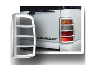 Chrome Tail Light Bezels 2Pc Fits Chevy Suburban Tahoe GMC Yukon TL40198 QAA