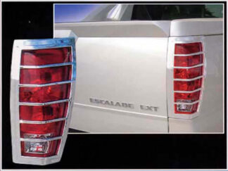 Chrome ABS Tail Light Bezels 2Pc Fits 2002-2006 Cadillac Escalade TL42257 QAA