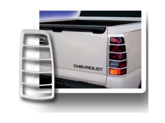 Chrome ABS Tail Light Bezels 2Pc Fits 2003-2006 Chevrolet Silverado TL43182 QAA
