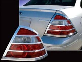 Chrome ABS Tail Light Bezels 2Pc Fits Ford Taurus Mercury Sable TL45490 QAA
