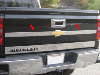 Stainless Steel Tailgate Accent 2Pc Fits 2014-2018 Chevy Silverado TP54181 QAA