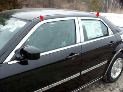 Stainless Steel Window Trim 4Pc Fits 2005-2010 Chrysler 300 WP45765 QAA