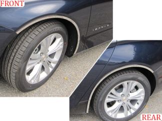 Stainless Steel Wheel Well Trim 6Pc Fits 2014-2020 Chevrolet Impala WQ54136 QAA