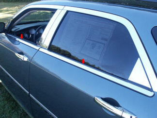 Stainless Steel Window Sill Trim 4Pc Fits 2005-2008 Dodge Magnum WS45920 QAA