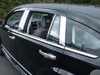 Stainless Steel Window Sill Trim 6Pc Fits 2007-2012 Dodge Caliber WS47950 QAA