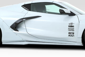 2020-2022 Chevrolet Corvette C8 Duraflex Gran Veloce Side Skirt Splitters – 2 Piece