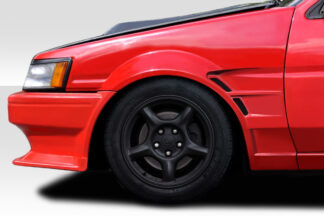 1984-1987 Toyota Corolla Levin 2DR / HB Duraflex D1 Sport 25MM Front Fenders - 2 Piece