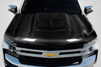 2019-2021 Chevrolet Silverado 1500 Carbon Creations ZL1 Look Hood - 1 Piece