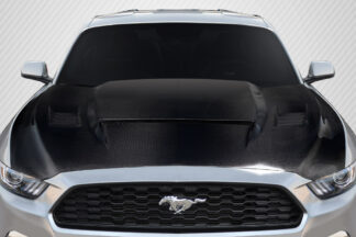 2015-2017 Ford Mustang Carbon Creations R Spec Hood - 1 Piece