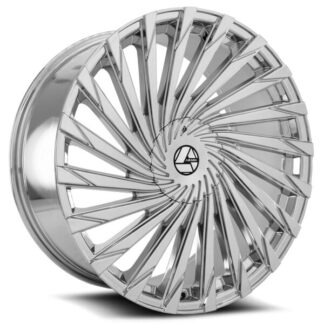 Azara Wheels | Model AZA-501 Nano Chrome | 26X9.5 - BLANK / BLANK