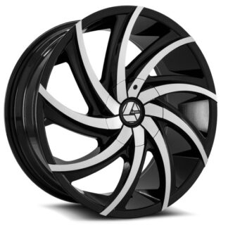 Azara Wheels | Model AZA-503 Gloss Black Machined | 22x8.5 - 5x114.3 / 5x120