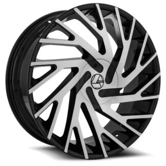Azara Wheels | Model AZA-505 Gloss Black Machined | 20x8.5 - 5x114.3 / 5x120