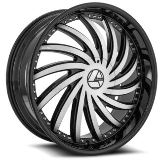 Azara Wheels | Model AZA-508 Gloss Black Machined | 32x10 - BLANK / BLANK