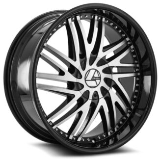 Azara Wheels | Model AZA-509 Gloss Black Machined | 20x8.5 - 5x114.3 / 5x120