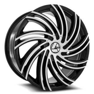 Azara Wheels | Model AZA-514 Gloss Black Machined | 22x8.5 - 5x112 / 5x114.3