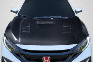 2016-2021 Honda Civic Carbon Creations TS 1 Hood – 1 Piece