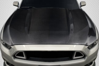 2015-2017 Ford Mustang Carbon Creations OEM Look Hood - 1 Piece