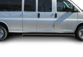 iStep 6 Inch Van Black | 2003-2022 Chevy Express/GMC Savana 1500/2500/3500 Van (Full Size) For 3 Door Models Only (Pair)