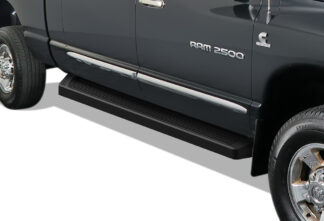 iRunning Board Black | 2006-2008 Dodge Ram 1500 Mega Cab 2006-2009 Dodge Ram 2500/3500 Mega Cab (Pair)