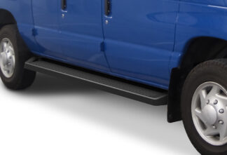 iRunning Board Black | 1999-2014 Ford Econoline Van (Full Size) For 3 Door Models Only (Pair)