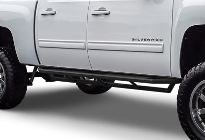 Black | 2001-2007 Chevy/GMC Silverado/Sierra "Classic" 1500/1500HD/2500/2500HD/3500 Crew Cab / (Pair)
